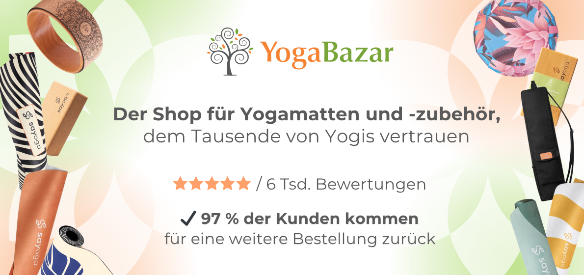 Yoga Bazar — Shop für Yogamatten und Yoga-Zubehör, dem tausende Yogis vertrauen. 6.000 Bewertungen. 97% der Kunden kommen zurück.