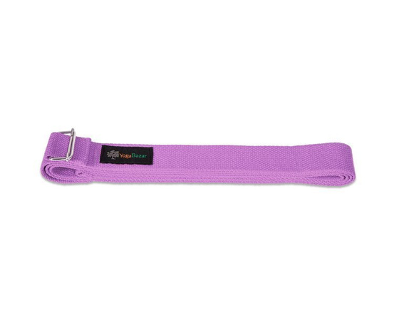 Pasek do jogi fioletowy 280 cm x 3,8 cm