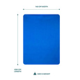 Koc do jogi Myga Fleece - niebieski