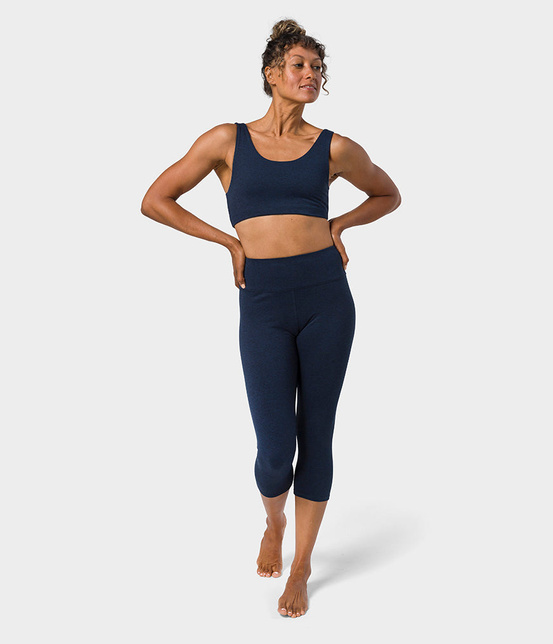 Biustonosz sportowy Manduka Dhara – Midnight Heather, rozmiar M