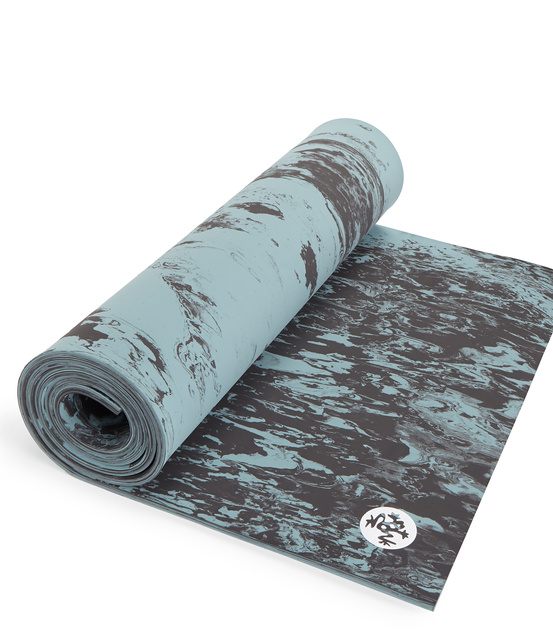 Mata do jogi Manduka Comfort Cushion 8mm - Blue Lotus Marble