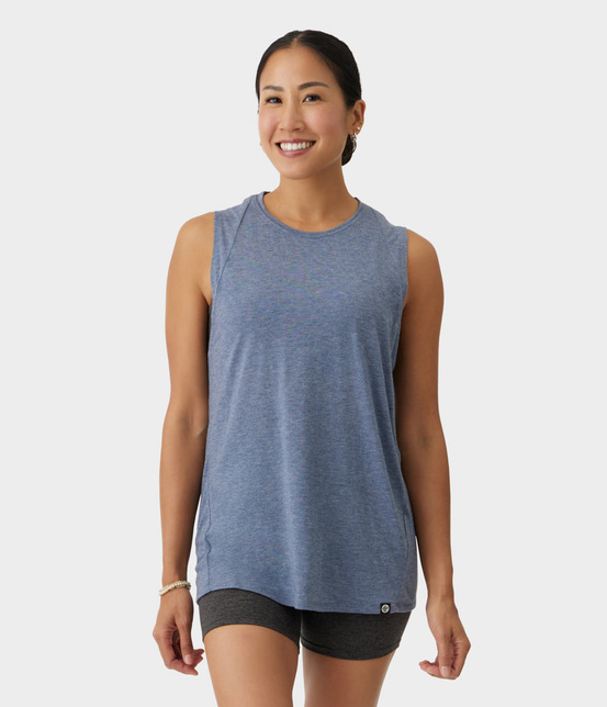 Top damski Manduka Atmana – Vintage Indigo, rozmiar L