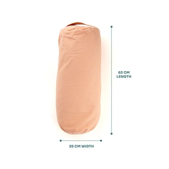 Bolster wałek do jogi Myga - Brzoskwiniowy