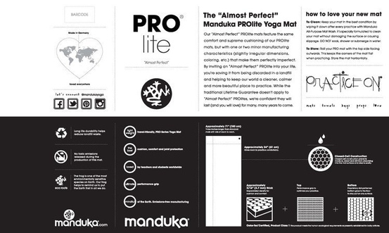 Mata do jogi Manduka PRO Lite 4.5mm - Black - seria Almost Perfect