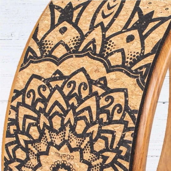 Koło do jogi Myga korkowe Mandala
