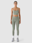 Biustonosz sportowy 4F USBAF138 low support - oliwkowy, rozmiar M