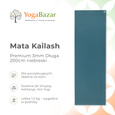 Mata do jogi Kailash Premium 3mm - Długa 200cm - niebieski