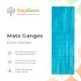 Mata do jogi Ganges 6 mm - niebieski