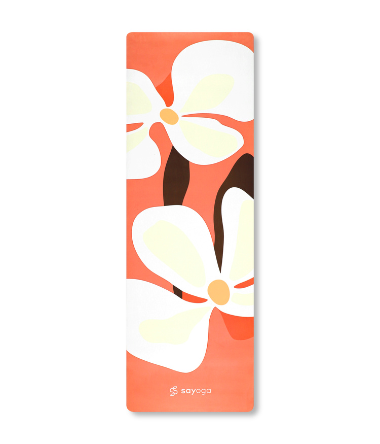 Mata do jogi Sayoga Intense Gentle Petals - gr. 4mm - Kauczukowa - z Mikrofibrą