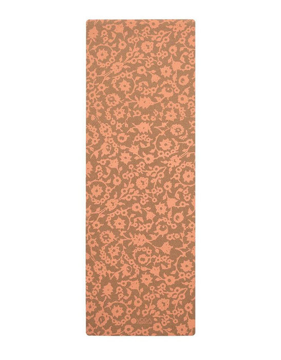 Korkowa mata do jogi Yoga Design Lab 3,5mm - Floral Batik Coral