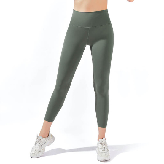 Legginsy myga Yula High-Waisted 7/8 - Olive green rozmiar L