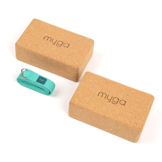 2w1: Pasek do jogi & nosidło do maty Myga Turkusowy