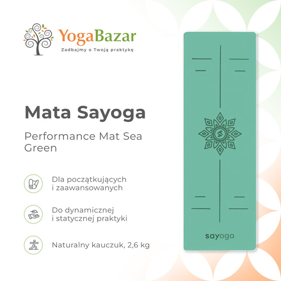 Mata do jogi Sayoga Performance Mat Sea Green
