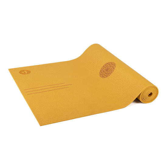 Mata do jogi Leela 4,5 mm - pomarańczowa z czakrami Outlet