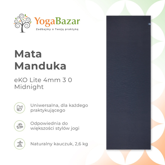Mata do jogi Manduka eKO Lite 4mm 3.0 - Acai Midnight
