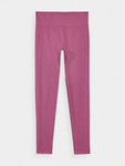 Legginsy treningowe 4F F278 wysoki stan - różowe, rozmiar XS/S