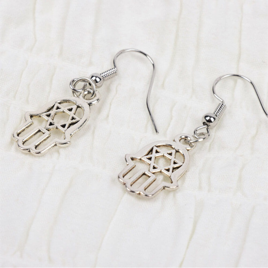 Kolczyki myga Hamsa