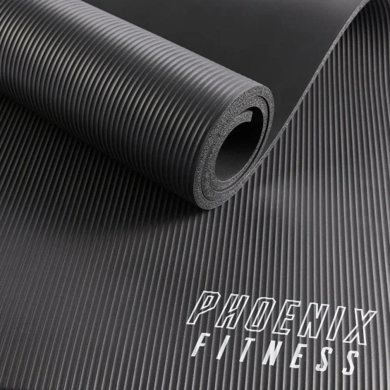 Mata do pilatesu Phoenix Fitness 1 cm - czarny Outlet