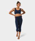 Biustonosz sportowy Manduka Dhara – Midnight Heather, rozmiar S