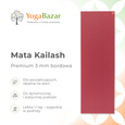 Mata do jogi Kailash Premium 3 mm - bordowa
