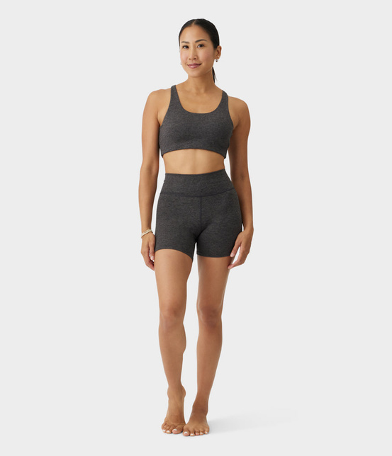 Biustonosz sportowy Manduka Dhara Scoop – Phantom Heather, rozmiar XS