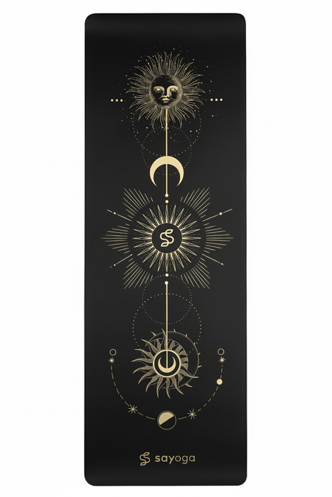 Mata do jogi Sayoga Performance Travel Mat Moon Sun Harmony