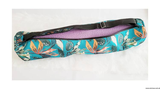 Pokrowiec na matę STANDARD - Turkusowe Rośliny