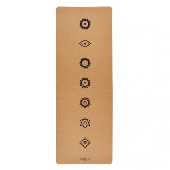 Korkowa mata do jogi Myga - Czakra 6mm XL