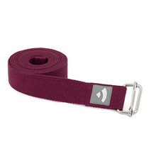 Pasek do jogi Asana oberżynowy 2,5 m x 38 mm