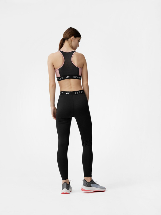 Legginsy sportowe 4F F077 szybkoschnące - czarne, rozmiar S