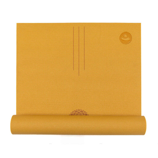 Mata do jogi Leela 4,5 mm - pomarańczowa z czakrami Outlet