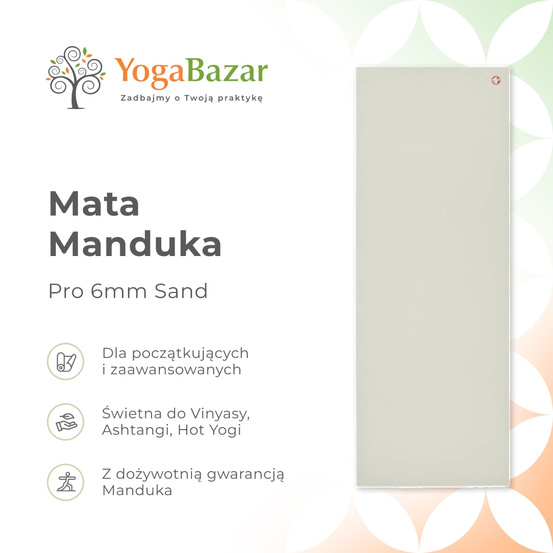 Mata do jogi Manduka Pro 6mm - Sand