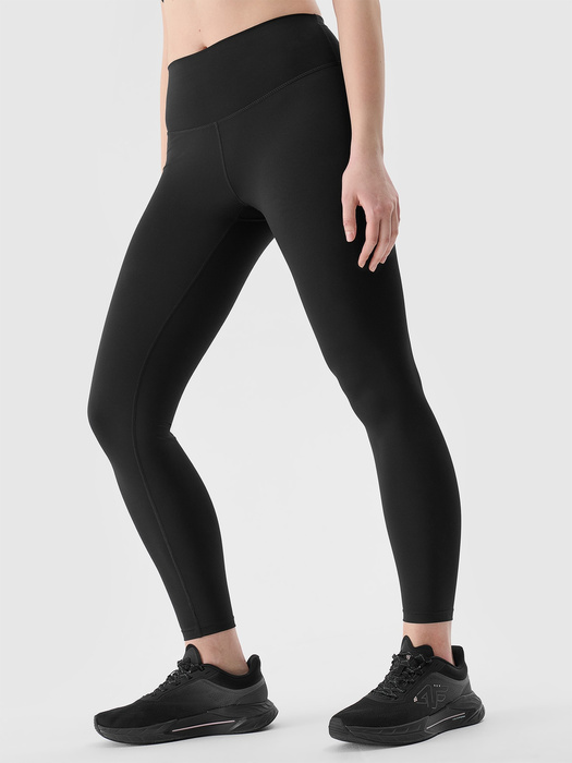 Legginsy do jogi 4F z recyklingu F185 - czarne, rozmiar XS