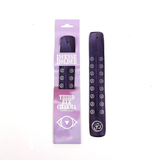 Drewniana podstawka na kadzidła Myga Third Eye Chakra