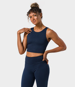 Top damski Manduka Dhara – Midnight Heather, rozmiar XS