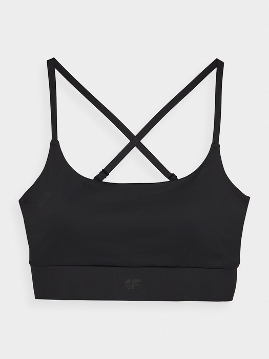 Biustonosz sportowy 4F USBAF138 low support - czarny, rozmiar XS