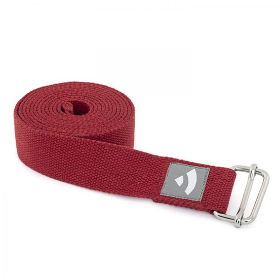 Pasek do jogi Asana bordowy 2,5 m x 38 mm