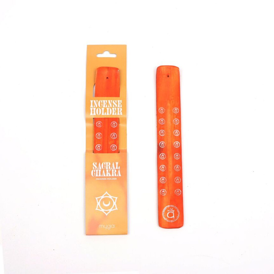 Drewniana podstawka na kadzidła Myga Sacral Chakra