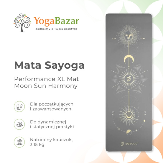 Mata do jogi Sayoga Performance XL Mat Moon Sun Harmony