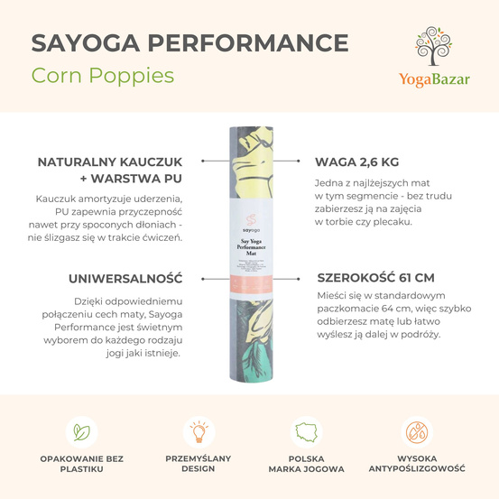 Mata do jogi Sayoga Performance - Corn Poppies
