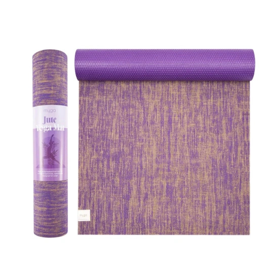 Mata do jogi Myga Jute 5mm - Fioletowa