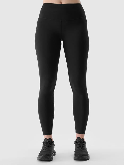 Legginsy do jogi 4F z recyklingu F185 - czarne, rozmiar S
