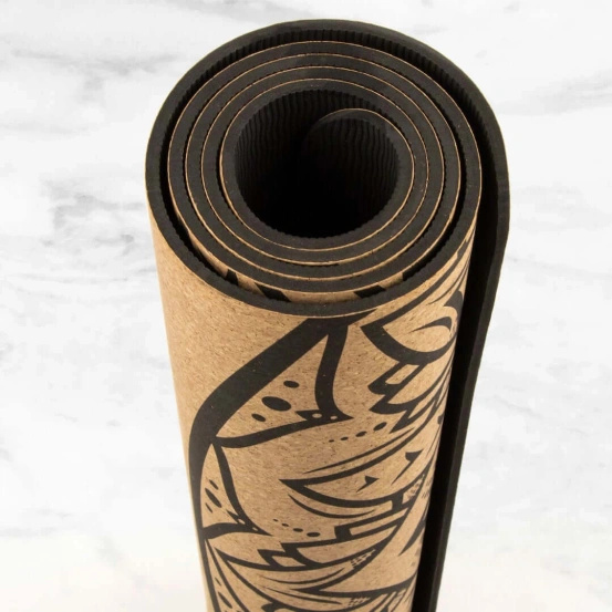 Korkowa mata do jogi Myga - Mandala 6mm XL