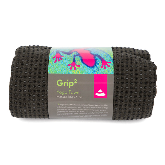 Ręcznik do jogi GRIP2 antracytowy