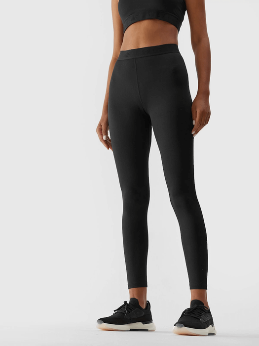 Legginsy do jogi 4F z recyklingu - czarny, rozmiar XS