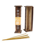 Kadzielnica drewniana - wieża na kadzidła Myga Solar Plexus