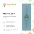 Mata do jogi Leela 4,5 mm - niebieska z hamsą