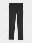 Legginsy do jogi 4F 7/8 F276 wysoki stan - czarne, rozmiar XS