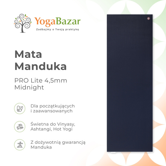 Mata do jogi Manduka PRO Lite 4.7mm - Midnight