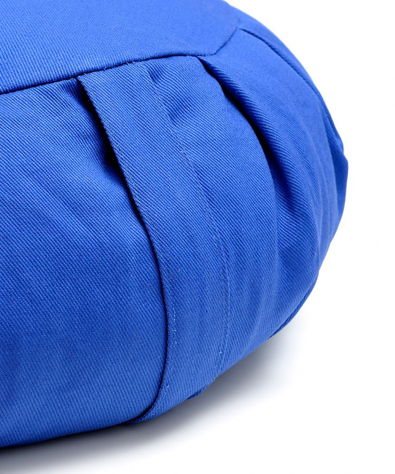 Niebieska poduszka do medytacji z bawełny - Zafu 